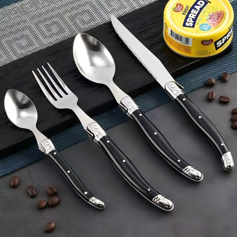 Commercial Kitchen Knives - 4-24 Uds. Cubiertos Laguiole de 8