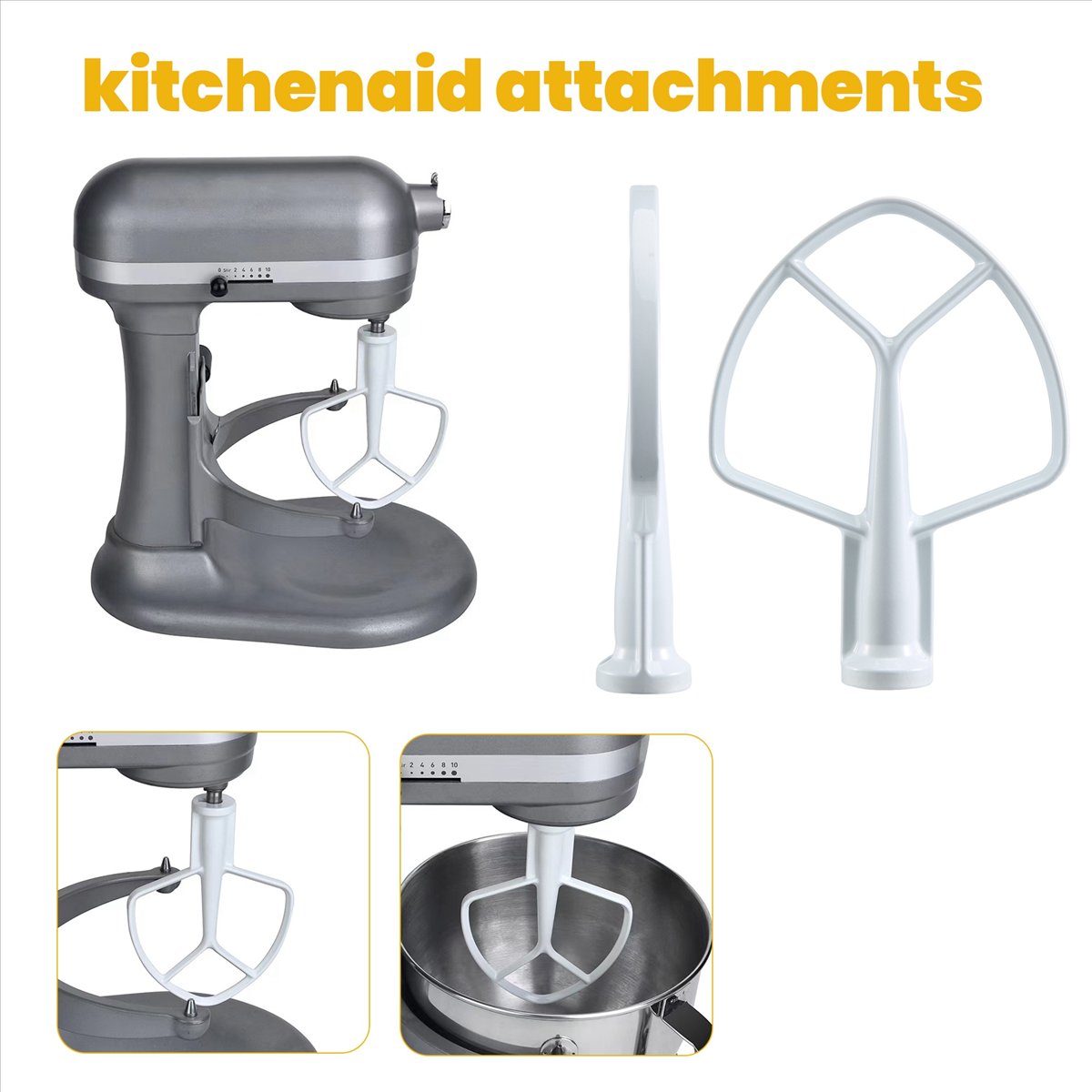 Commercial Kitchenaid - Batidor Plano Recubierto para Batidora de