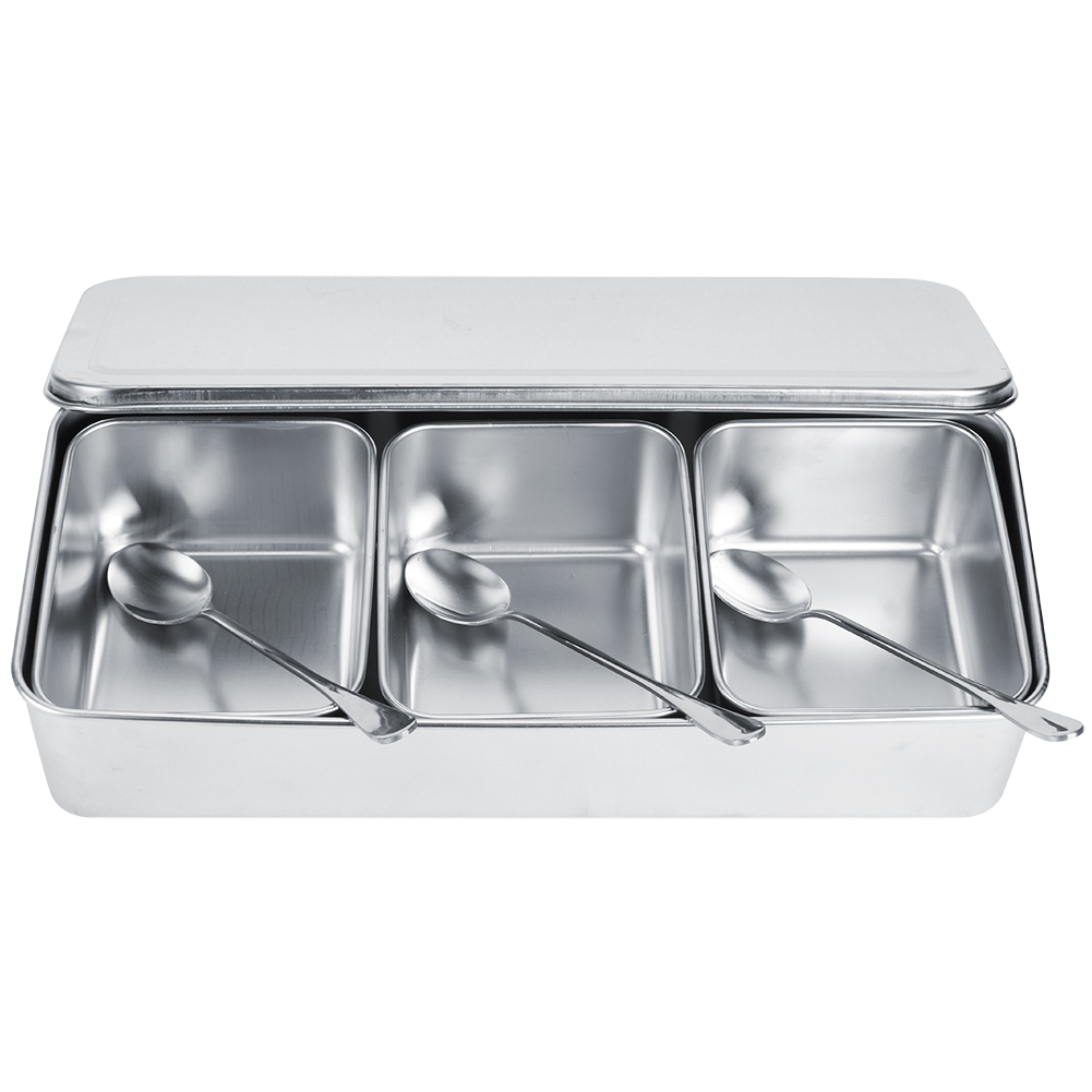 Commercial Kitchen Utensils - Caja de condimentos de acero inoxidable