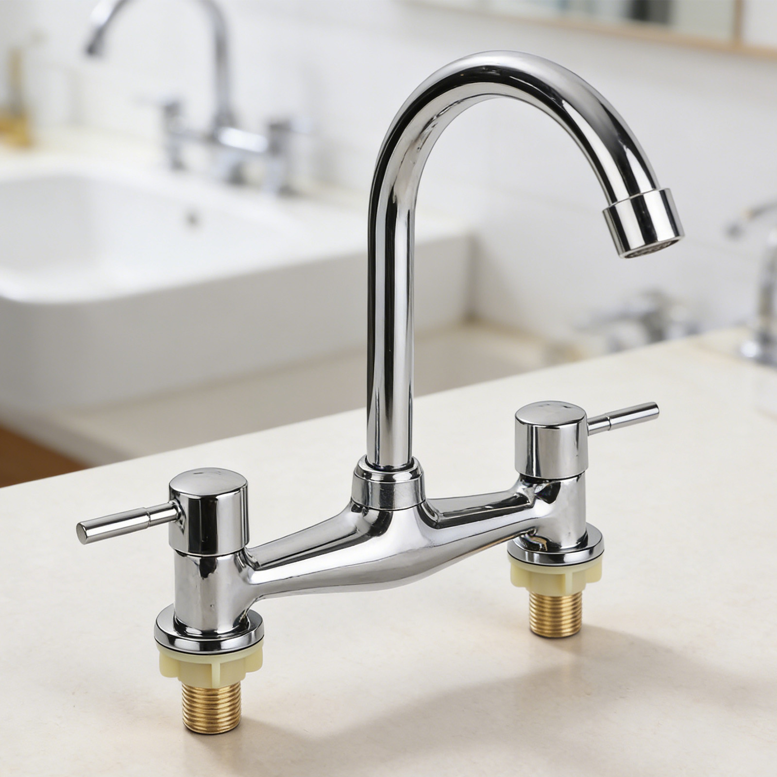 Commercial Kitchen Taps - Grifo Mezclador Moderno de Doble Palanca