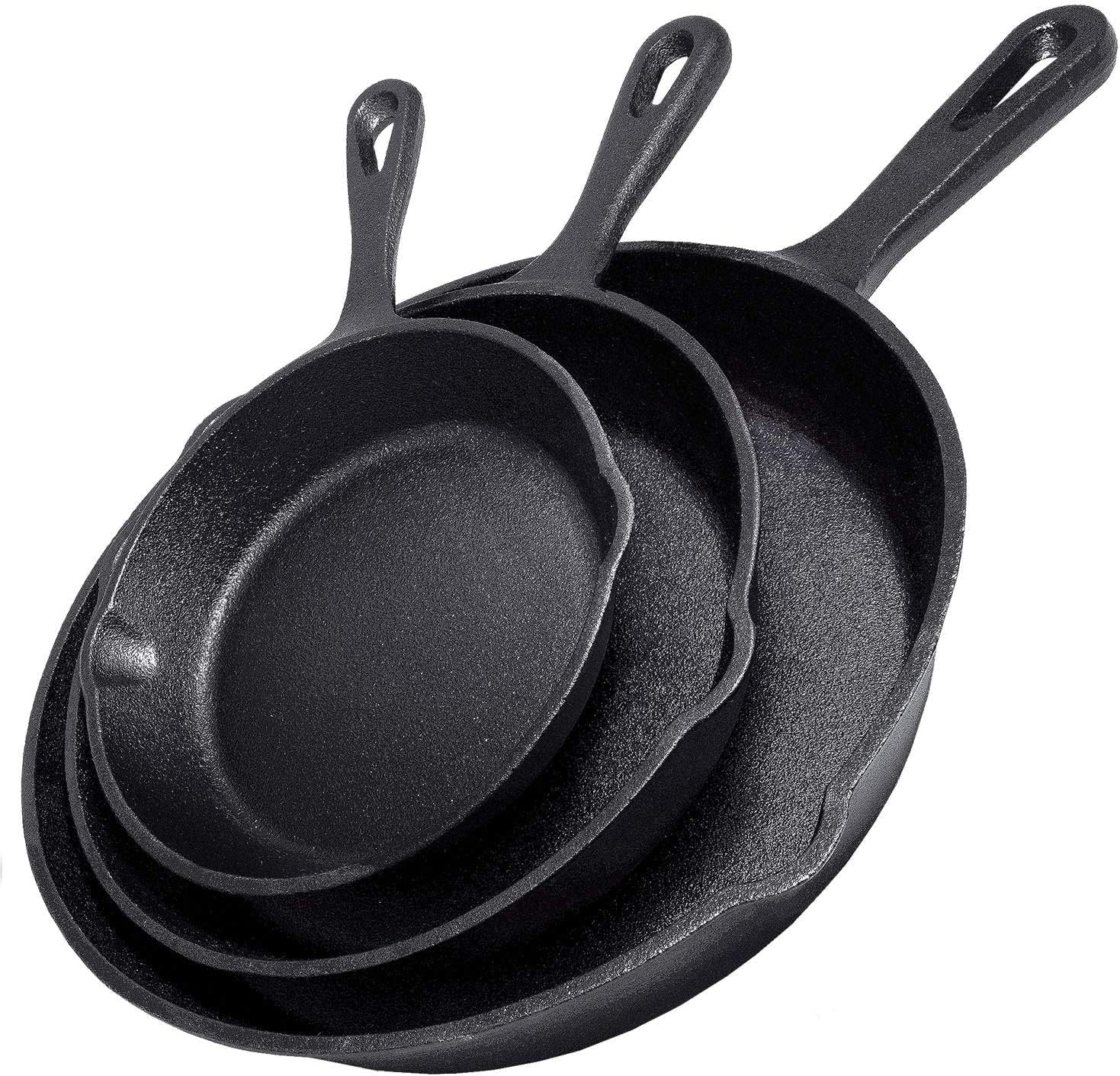Commercial Kitchen Utensils - Sartén de Hierro Fundido Antiadherente de