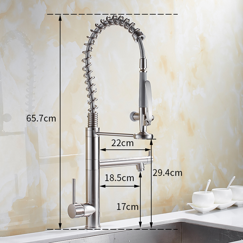 Grifo de Cocina Cromado de Lat - Commercial Kitchen Taps reseña y precio