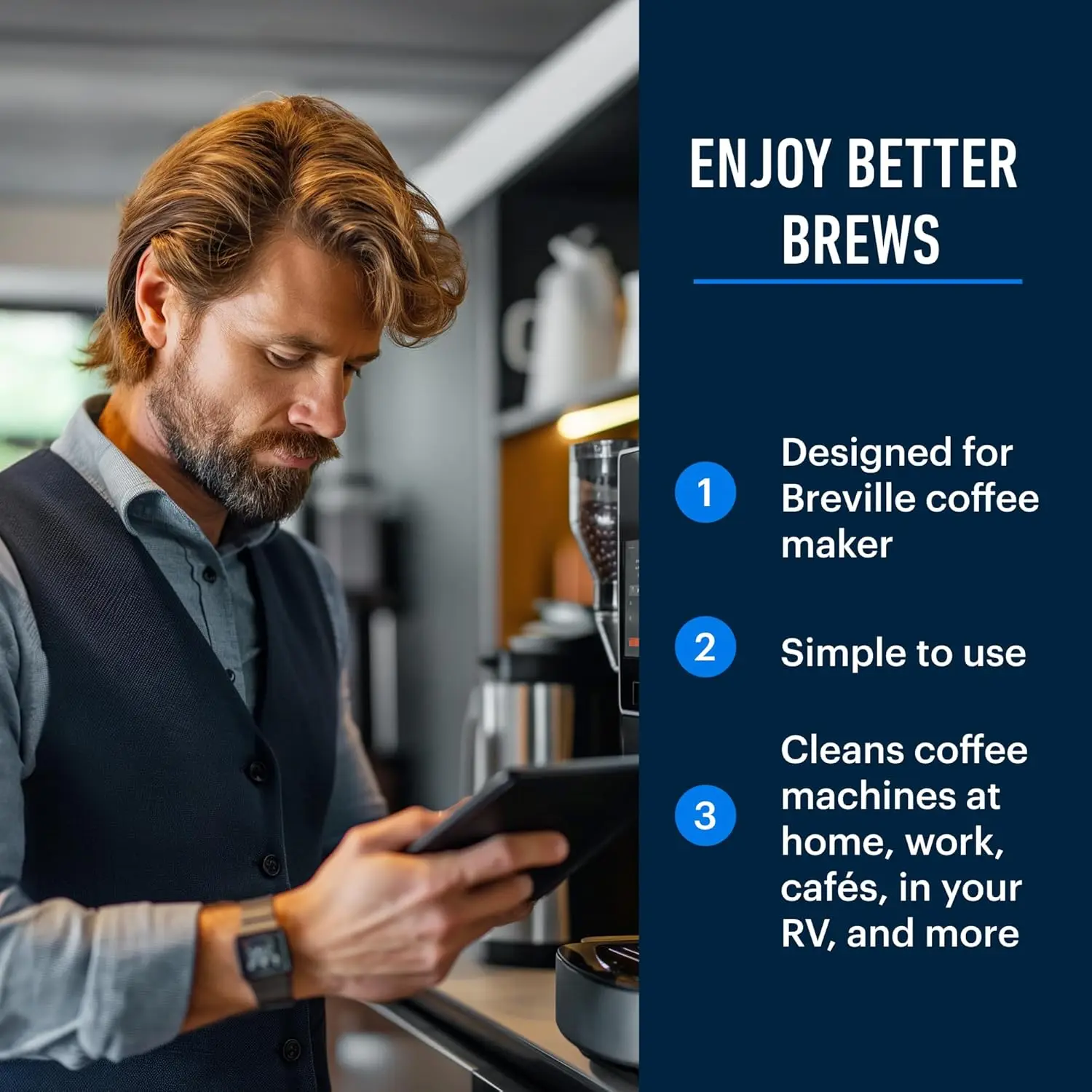 Tabletas de limpieza para máqu - Breville Espresso Barista Touch reseña y precio