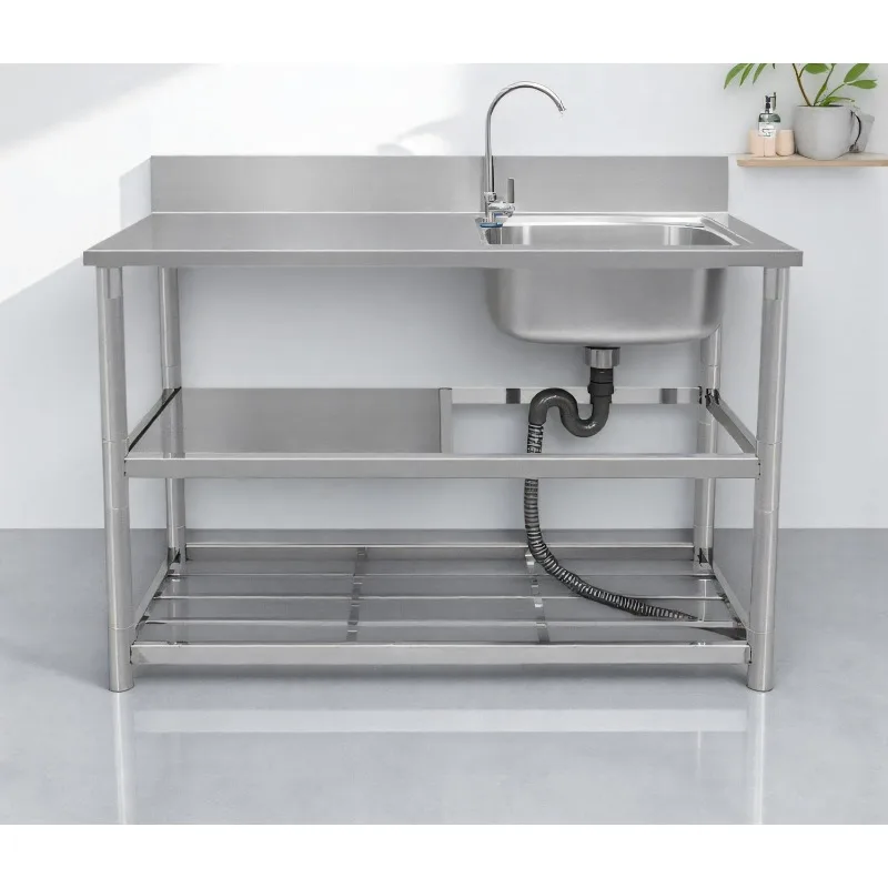 Fregadero independiente de ace - Commercial Kitchen Use reseña y precio