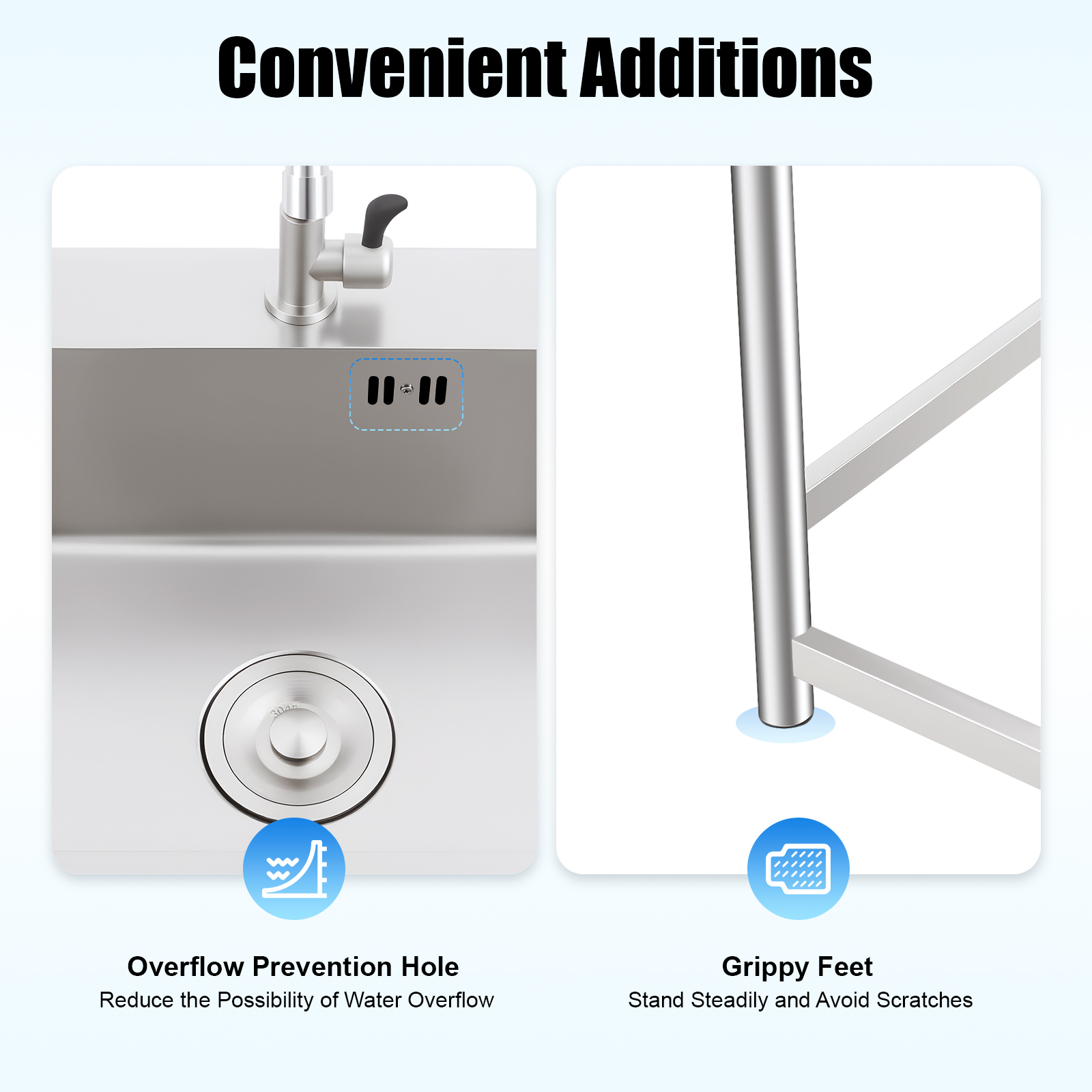 Fregadero Utilitario de Acero  - Commercial Kitchen Taps reseña y precio