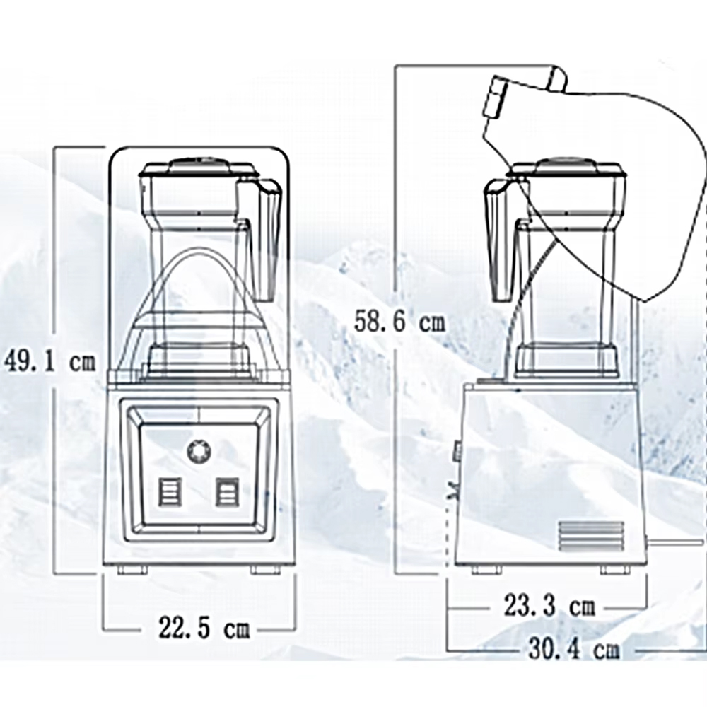 Licuadora eléctrica inteligent - Commercial Kitchen Wall Covering reseña y precio