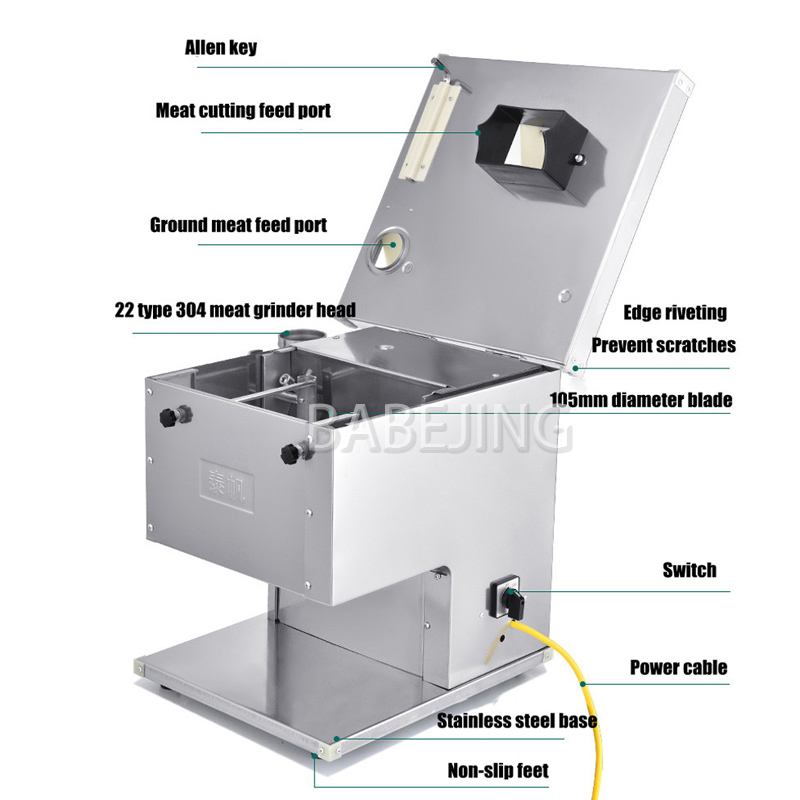 Cortadora de carne eléctrica t - Commercial Kitchen Grinder reseña y precio