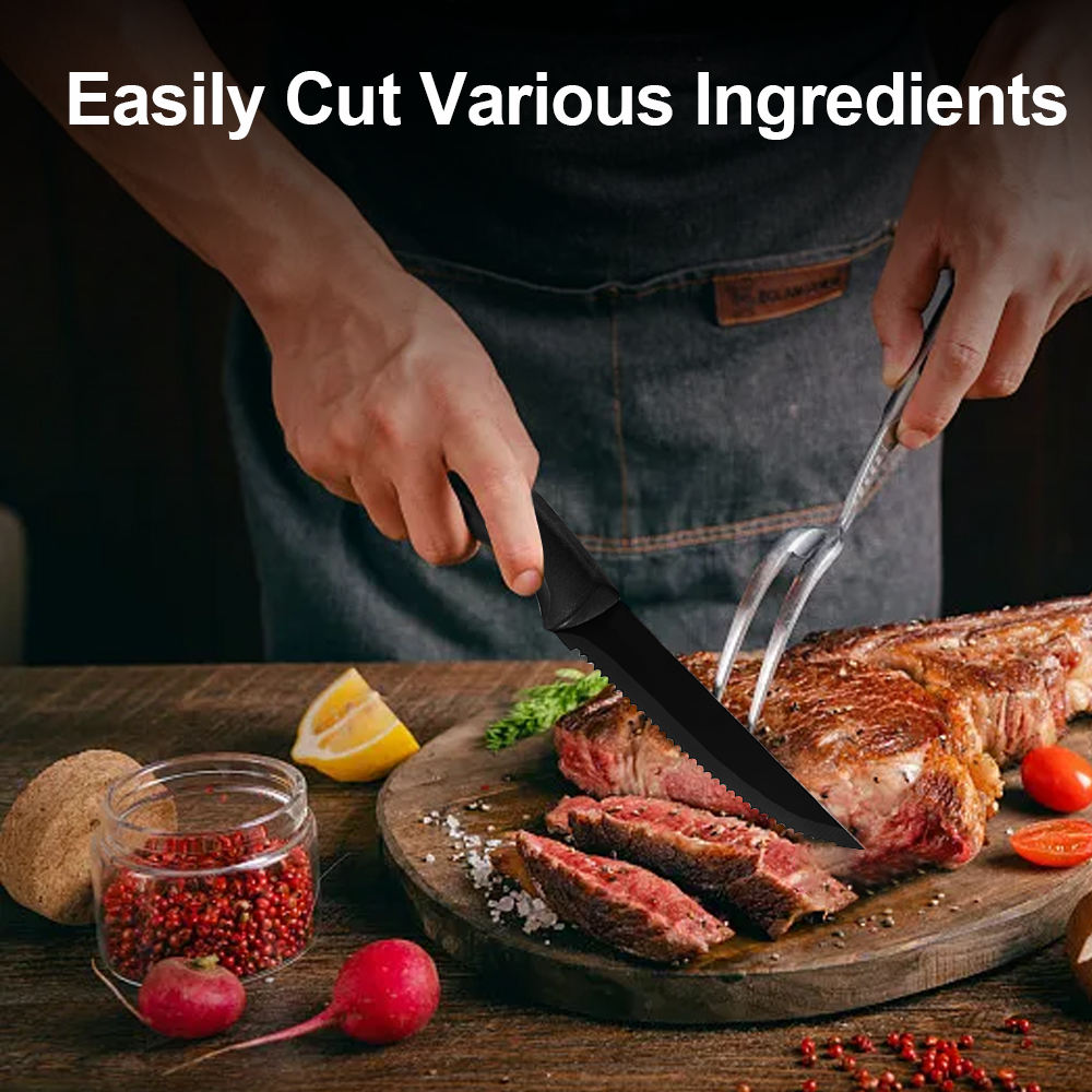 Cuchillos de carne de acero in - Commercial Kitchen Knives reseña y precio