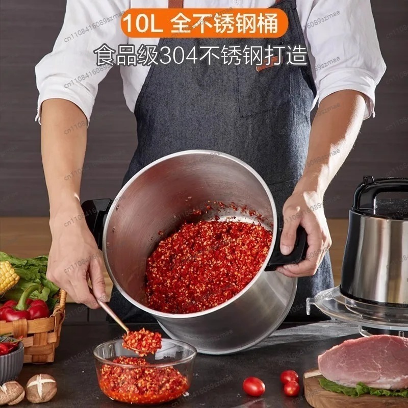 Máquina Eléctrica de 10L de Ac - Commercial Kitchen Grinder reseña y precio