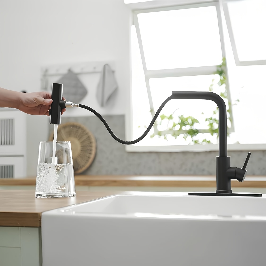 1 grifo de cocina negro con pu - Commercial Kitchen Taps reseña y precio