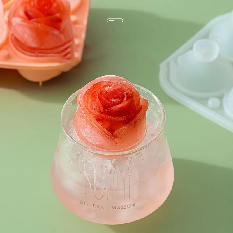 Moldes de hielo de rosas 3D, b - Commercial Kitchen Utensil Holder reseña y precio