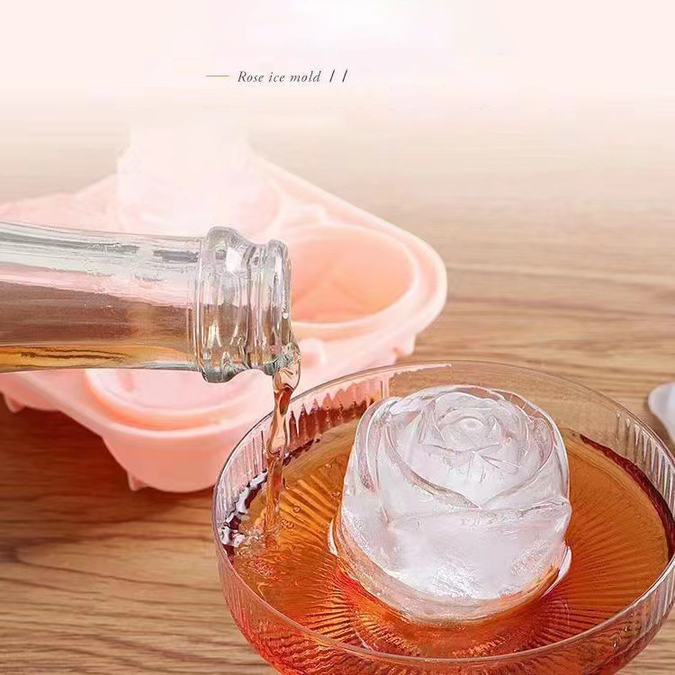Moldes de hielo de rosas 3D, b - Commercial Kitchen Utensil Holder reseña y precio