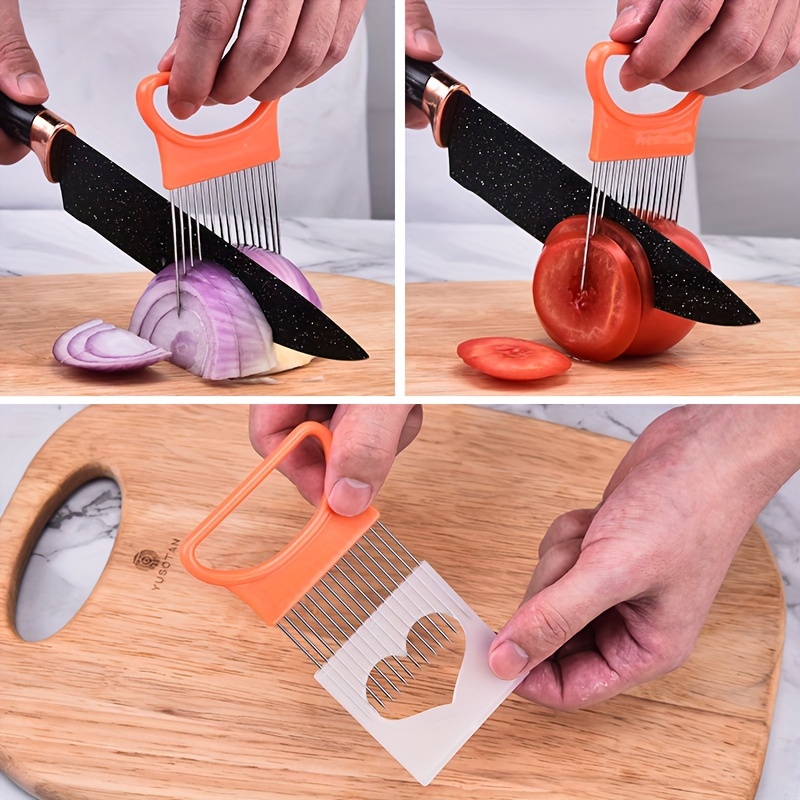 1/4PC Aguja de cebolla de acer - Commercial Kitchen Utensil Holder reseña y precio