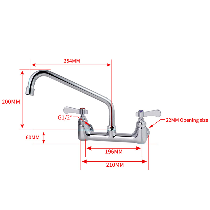 Grifo Mezclador Comercial de C - Commercial Kitchen Taps reseña y precio
