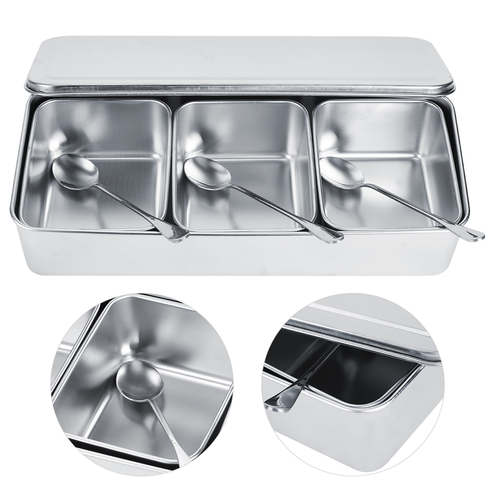 Caja de condimentos de acero i - Commercial Kitchen Utensils reseña y precio