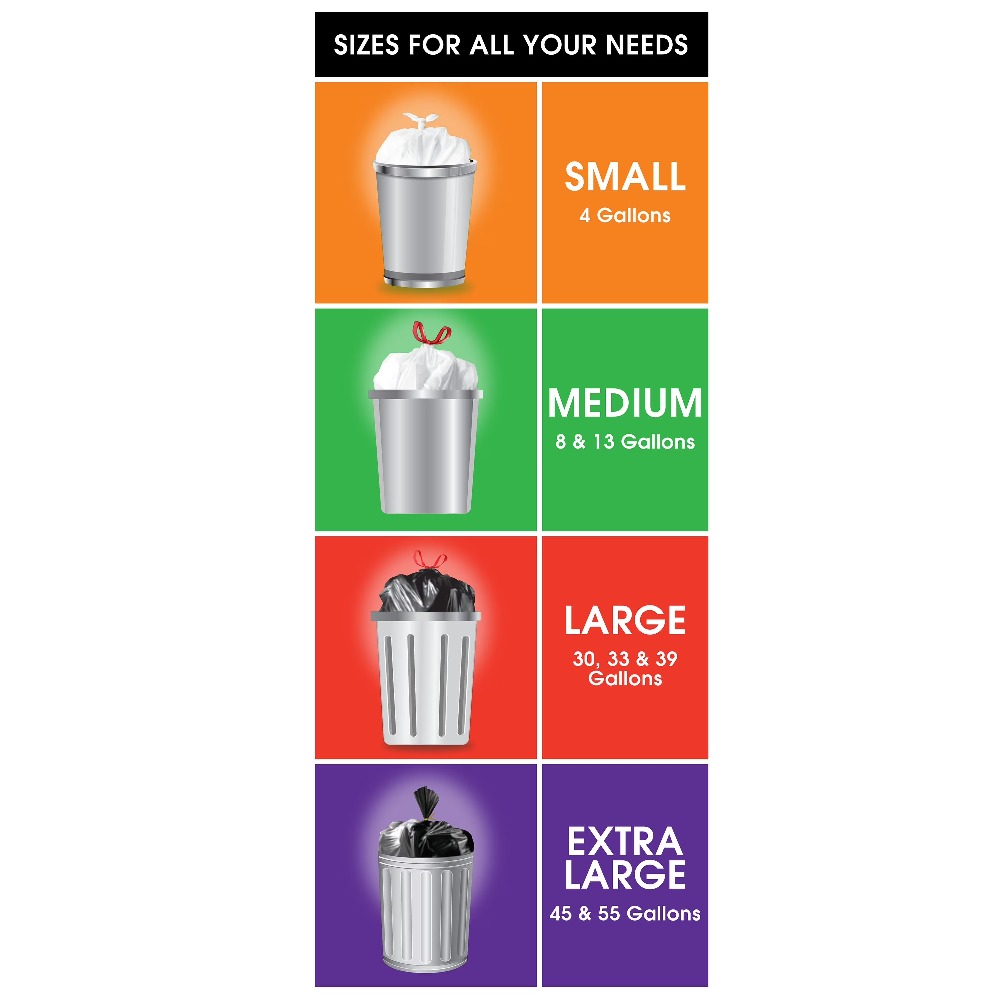 Bolsas de Basura con Cordón, 8 - Commercial Kitchen Use reseña y precio