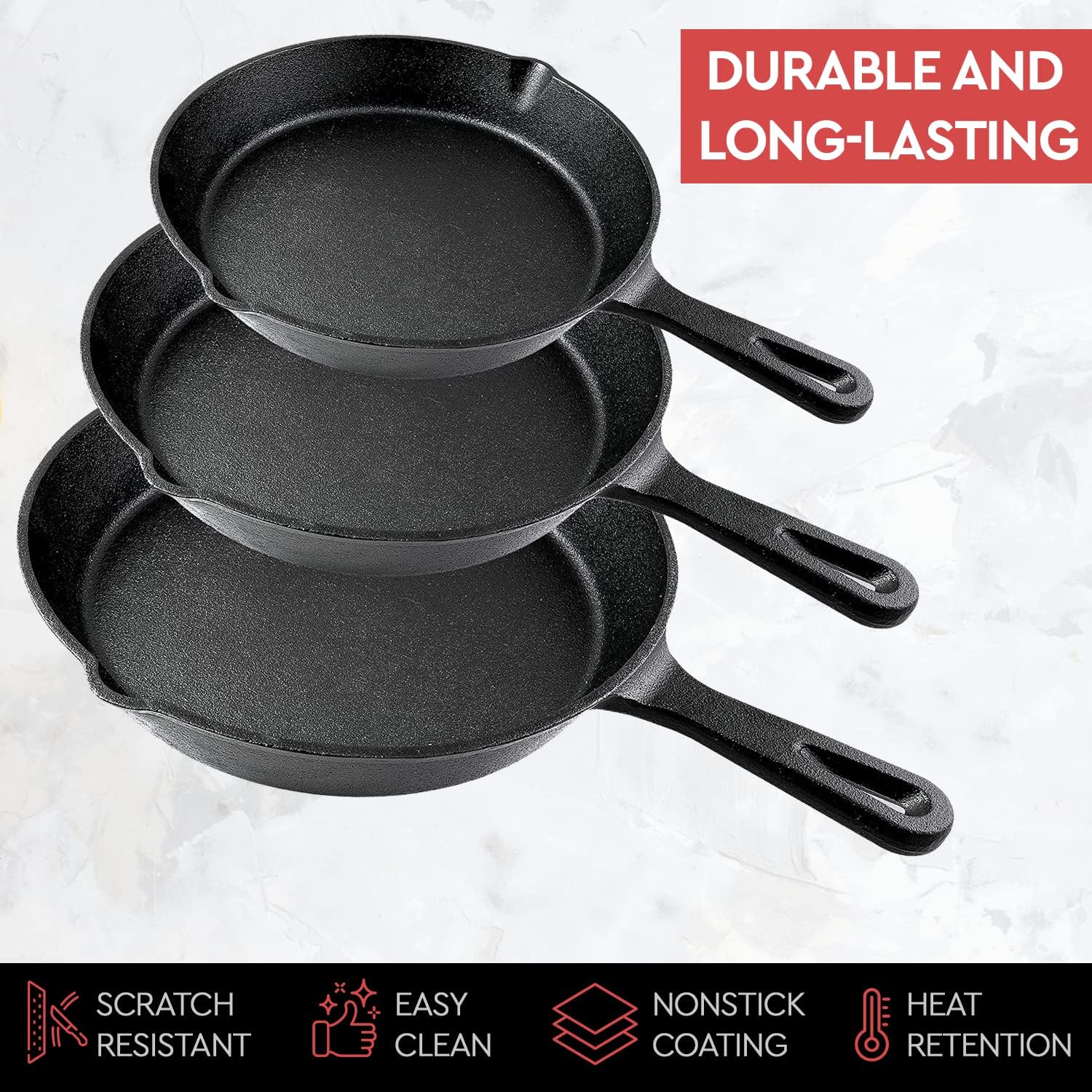 Sartén de Hierro Fundido Antia - Commercial Kitchen Utensils reseña y precio