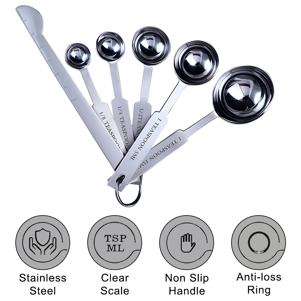 Juego de tazas y cucharas medi - Commercial Kitchen Products reseña y precio