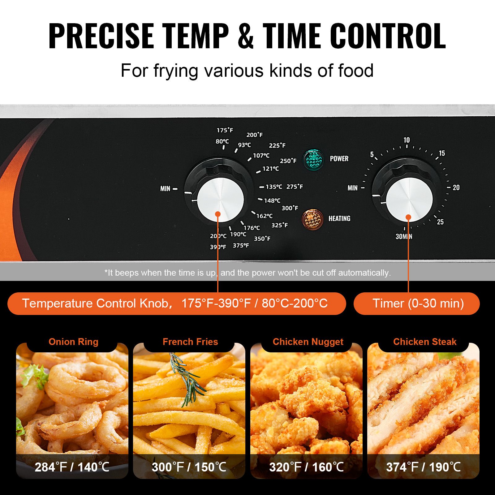Freidora comercial de 3500W, f - Commercial Kitchen Use reseña y precio