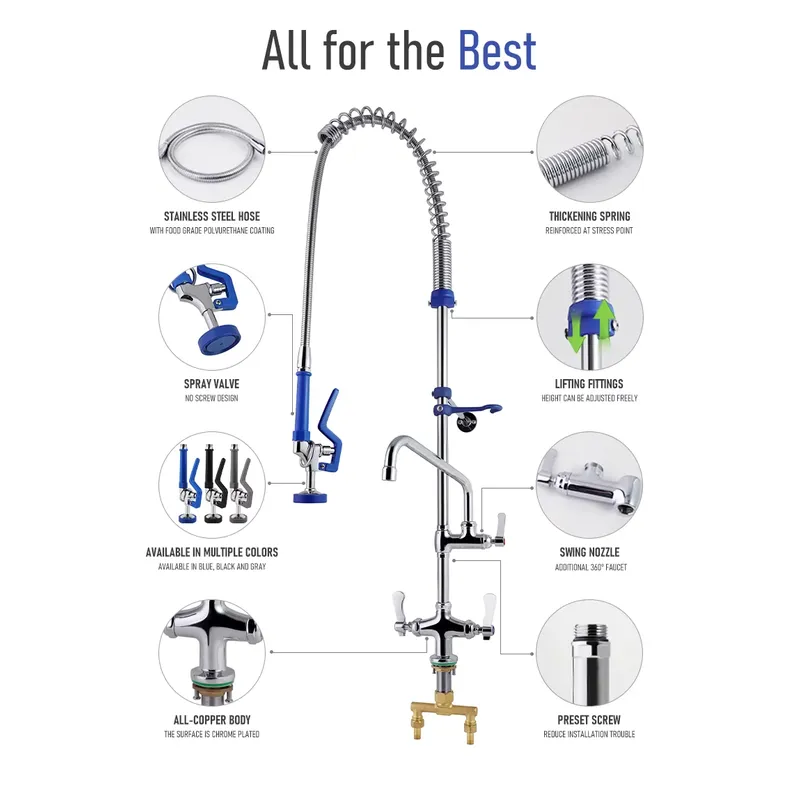 Grifos de cocina comerciales c - Commercial Kitchen Taps reseña y precio
