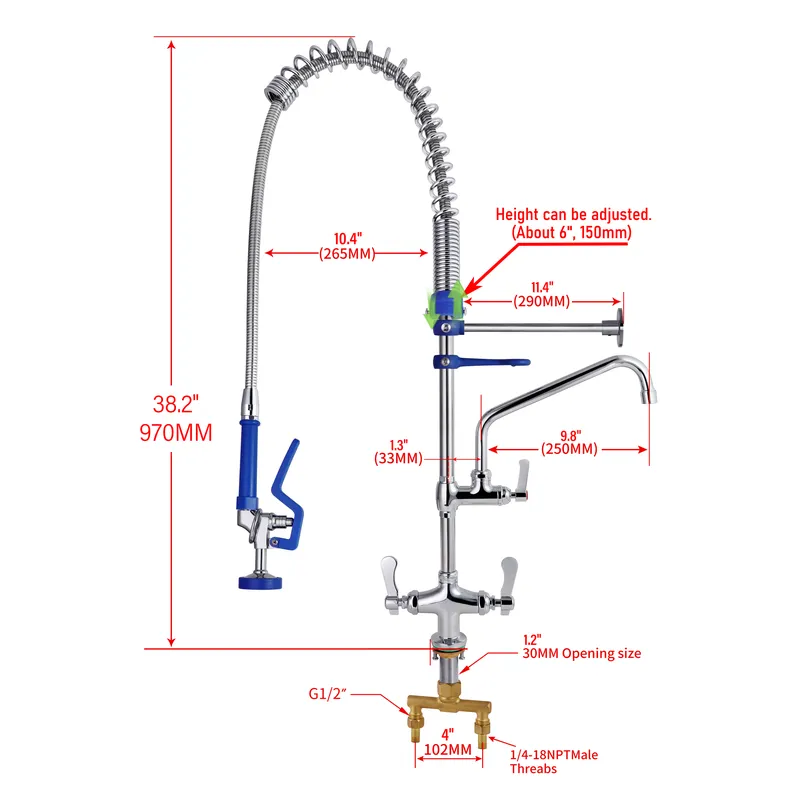 Grifos de cocina comerciales c - Commercial Kitchen Taps reseña y precio